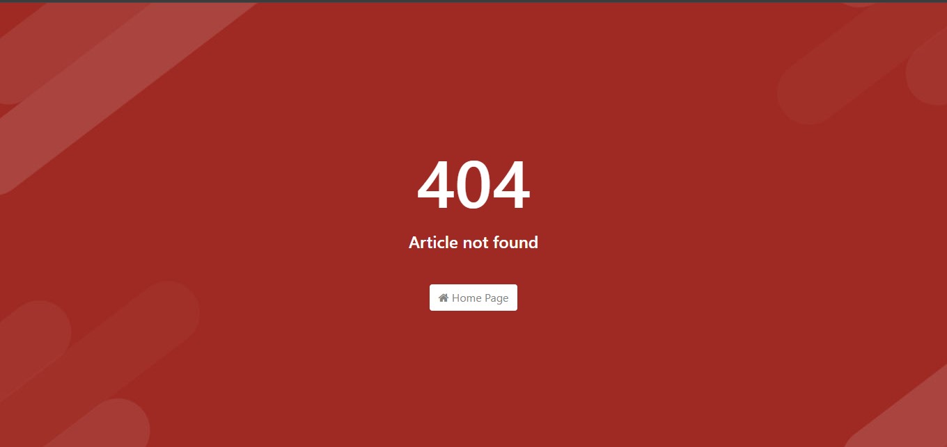 404 error page screenshot